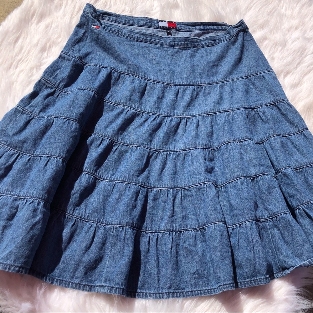 🔥Tommy Hilfiger A-Line Fit/Flare Skirt